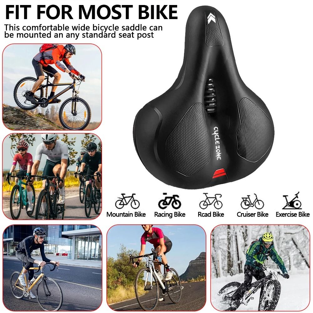 Comfortable Bicycle Saddle Shock Absorbing Breathable Bike Seat For MTB And Road Bikes 11