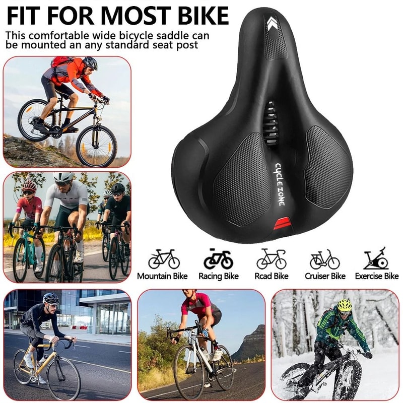 Comfortable Bicycle Saddle Shock Absorbing Breathable Bike Seat For MTB And Road Bikes 11