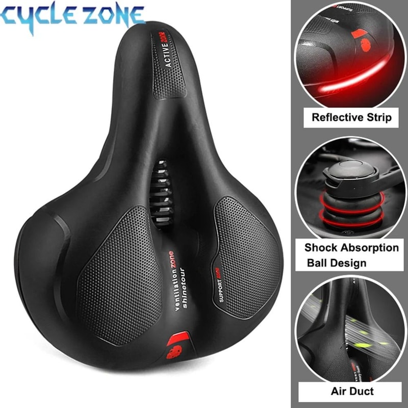 Comfortable Bicycle Saddle Shock Absorbing Breathable Bike Seat For MTB And Road Bikes 0