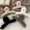 Extra Large Plush Hair Claw Clip Korean Style Soft Hair Clip For Thick Hair 9