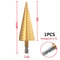 Titanium Coated Step Drill Bit Cone Drill Bit For Metal Wood Hole Enlarging Tool 1