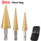 Titanium Coated Step Drill Bit Cone Drill Bit For Metal Wood Hole Enlarging Tool 3
