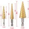 Titanium Coated Step Drill Bit Cone Drill Bit For Metal Wood Hole Enlarging Tool 5