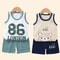 Kids Summer Outfit Baby Cotton Clothes Set With Sleeveless Top And Shorts 0