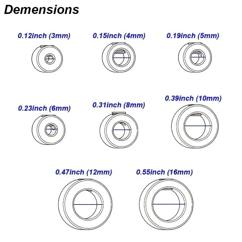 Drill Stop Collar Set Adjustable Drill Bit Depth Stop Ring For Precision Woodworking 7