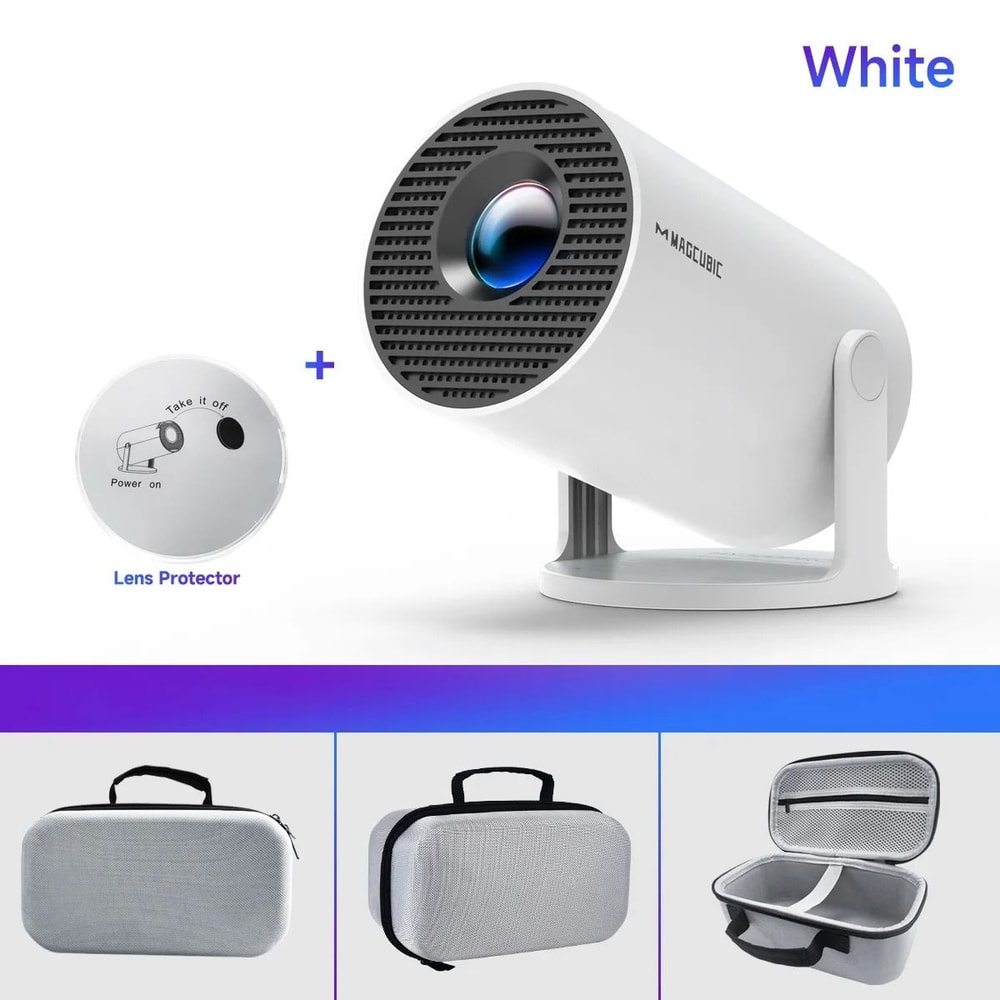 Portable Home Projector Android Smart Mini Projector 1080P Wifi Bluetooth Outdoor Cinema 4