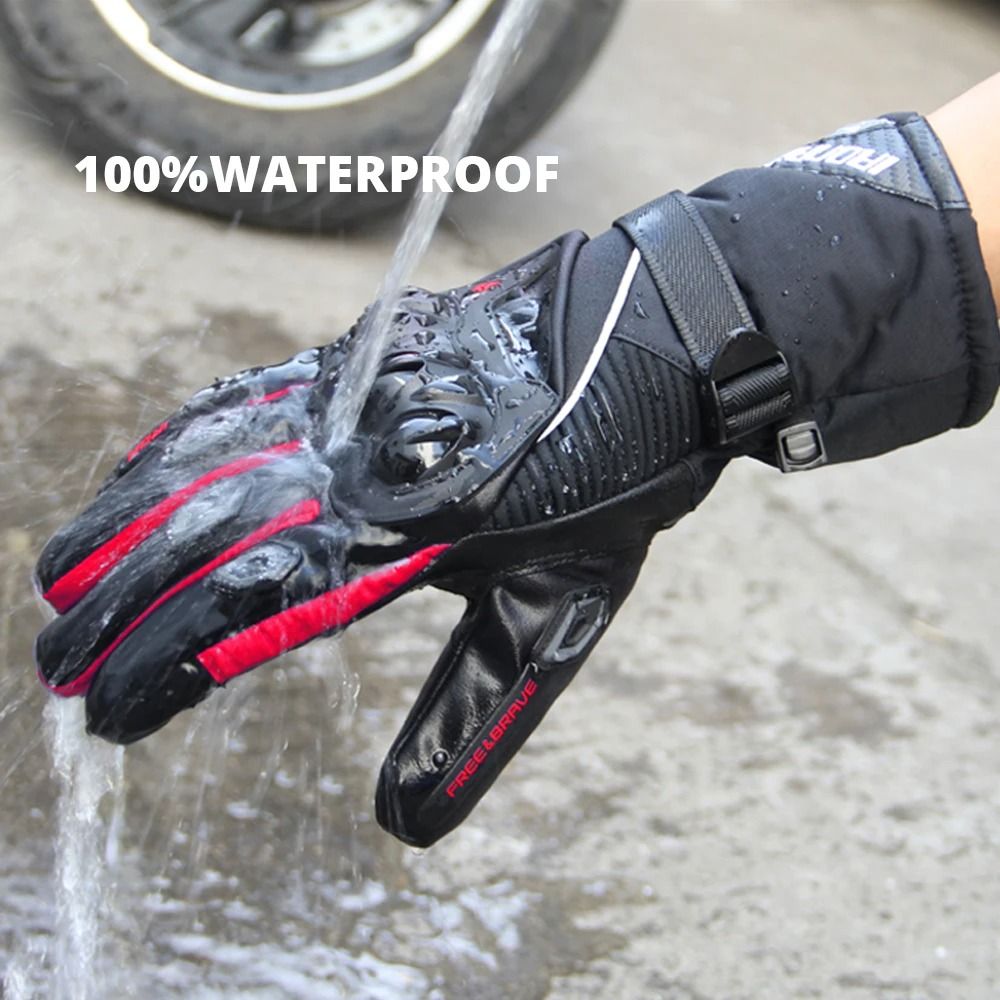 Motorcycle Gloves Waterproof Winter Riding Gloves With Touch Screen And Windproof Protection 15