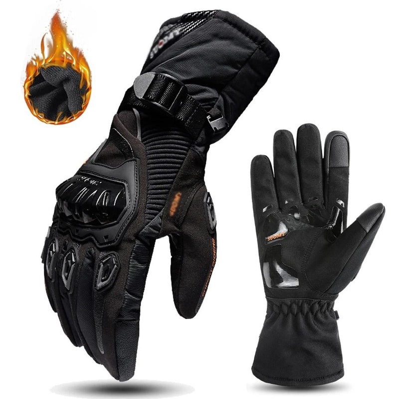 Motorcycle Gloves Waterproof Winter Riding Gloves With Touch Screen And Windproof Protection 5