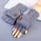 CozyTouch Fingerless Gloves Winter Warm Knitted Touch Screen Half Finger Gloves 1