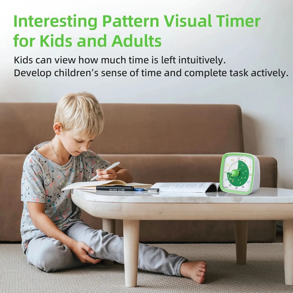 Visual Countdown Timer With Night Light Silent Classroom Timer For Kids And Adults 4