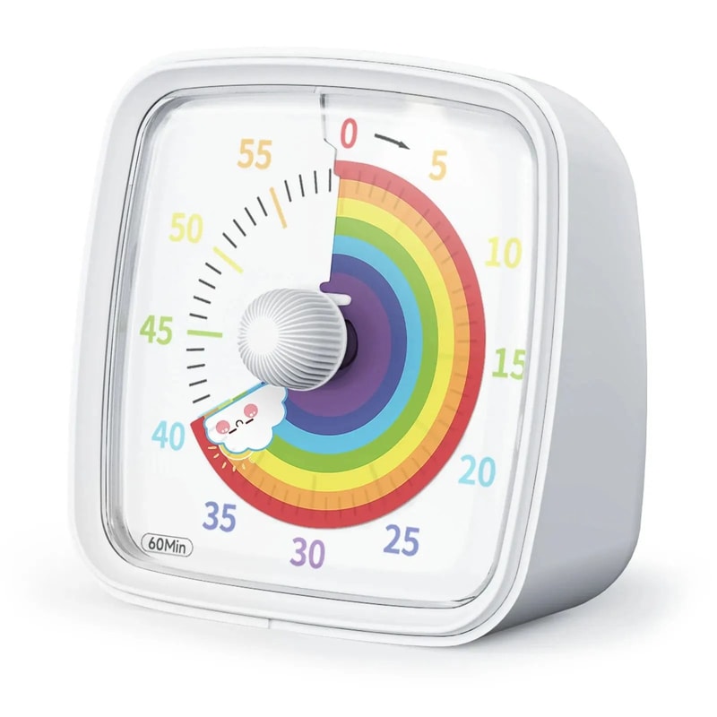 Visual Countdown Timer With Night Light Silent Classroom Timer For Kids And Adults 8
