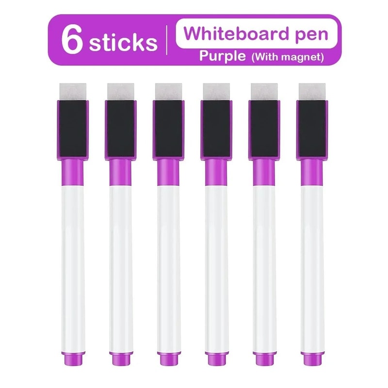Magnetic Whiteboard Marker Set Erasable Dry Erase Pens For Classroom And Office 3