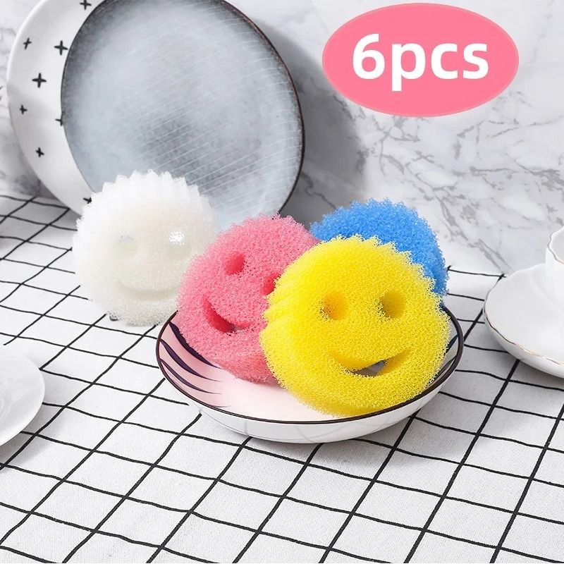 Heavy Duty Dishwashing Sponge Cloth Set Odor Resistant Kitchen Cleaning Pads 5