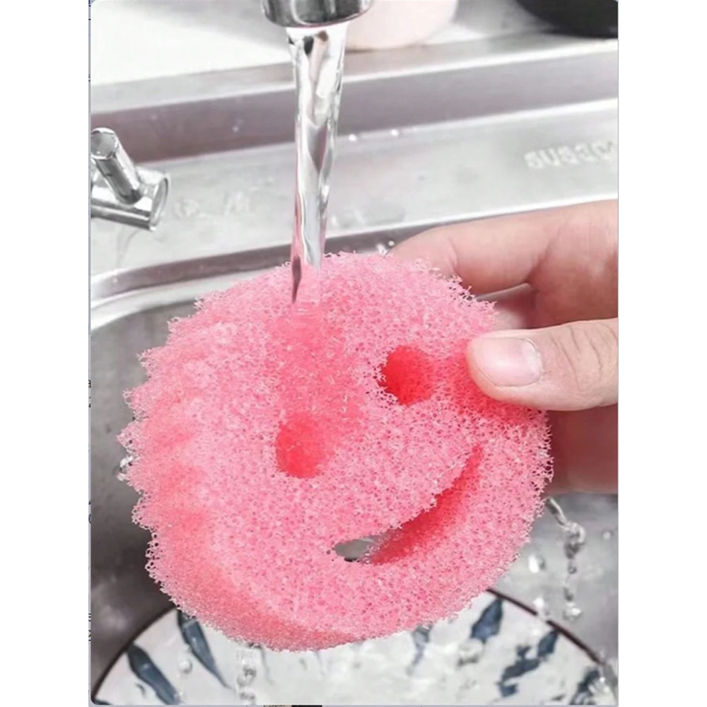 Heavy Duty Dishwashing Sponge Cloth Set Odor Resistant Kitchen Cleaning Pads 3