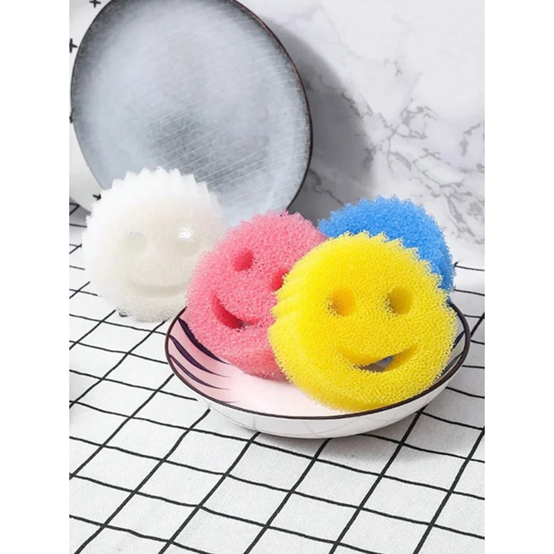 Heavy Duty Dishwashing Sponge Cloth Set Odor Resistant Kitchen Cleaning Pads 8