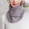 Velvet Thermal Neck Warmer Snap Button Winter Windproof Scarf 13