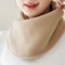 Velvet Thermal Neck Warmer Snap Button Winter Windproof Scarf 4