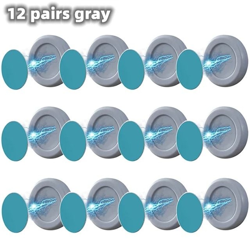 Magnetic Wall Hooks Strong Invisible Key Holder Fridge Organizer Hooks 5