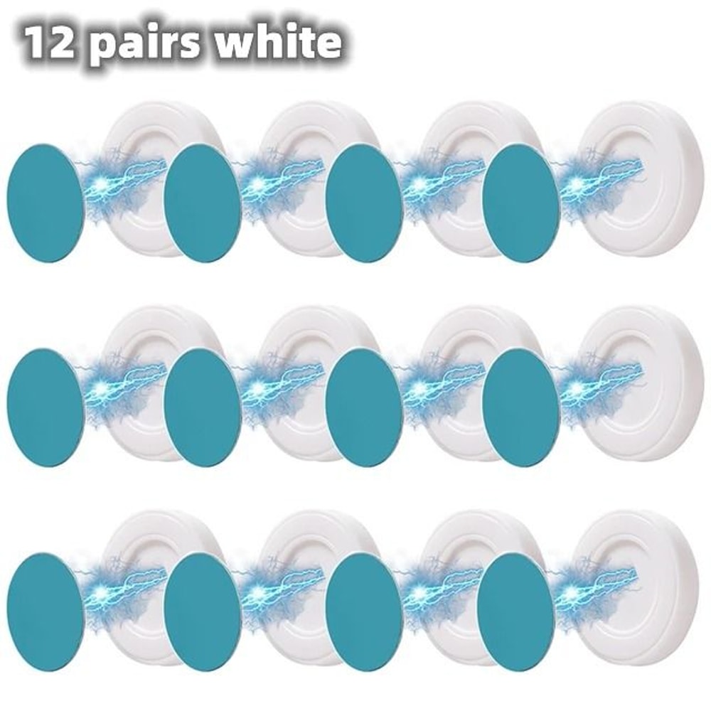 Magnetic Wall Hooks Strong Invisible Key Holder Fridge Organizer Hooks 4