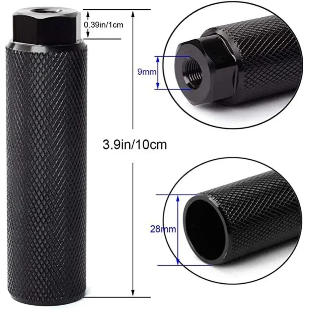Aluminum Alloy Bike Pegs Anti Slip BMX Foot Pegs For 3 8 Axles 6