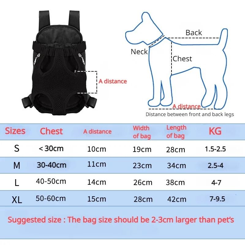 Breathable Pet Carrier Backpack For Small Dogs And Cats Travel Front Pack 11