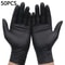 Black Nitrile Disposable Gloves Thick Waterproof Cleaning And Work Gloves 2