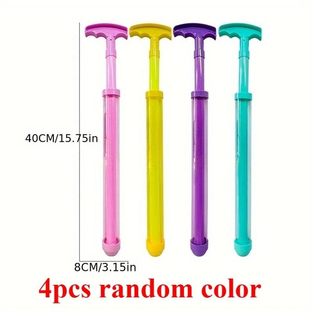 4 Piece Colorful Water Gun Set For Kids Summer Parties And Outdoor Fun 0