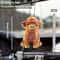 Cute Highland Cow Car Rearview Mirror Pendant Hanging Ornament 4