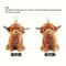Cute Highland Cow Car Rearview Mirror Pendant Hanging Ornament 5
