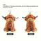 Cute Highland Cow Car Rearview Mirror Pendant Hanging Ornament 5