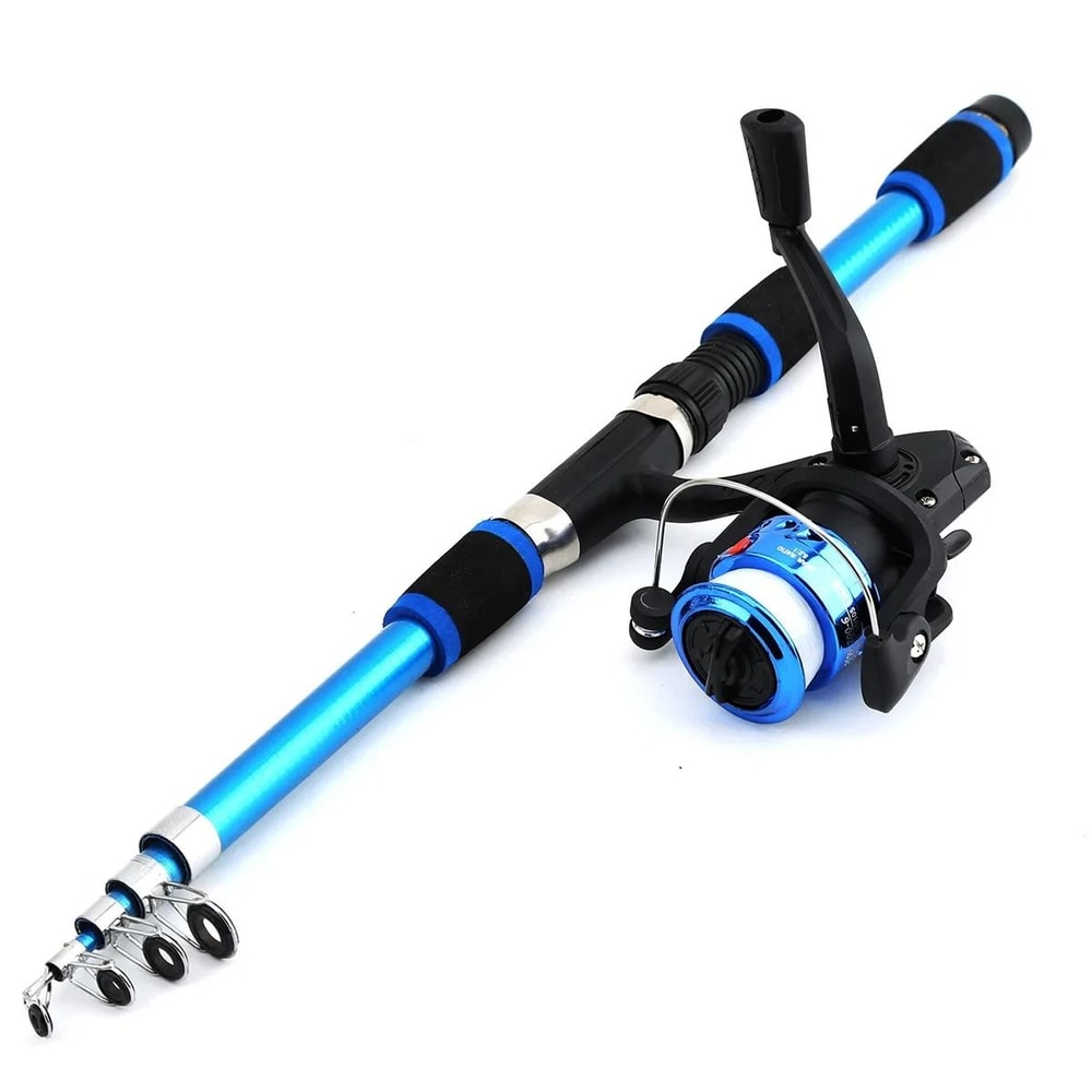 Kids Telescopic Fishing Rod And Reel Set Portable Beginner Fishing Kit 1