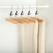 5 Piece Wooden Pants Hanger Set With Adjustable Skirt Clips Space Saving Closet Organizer 2
