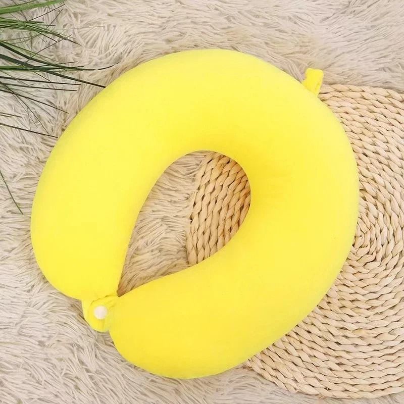 Soft Plush U Shaped Travel Neck Pillow Comfortable Neck Support Pillow 2