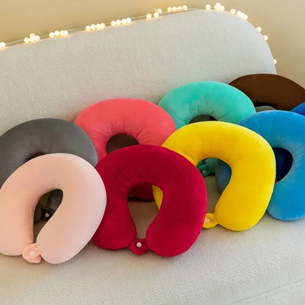 Portable U Shaped Cervical Neck Pillow Soft Travel And Car Neck Support Pillow 6