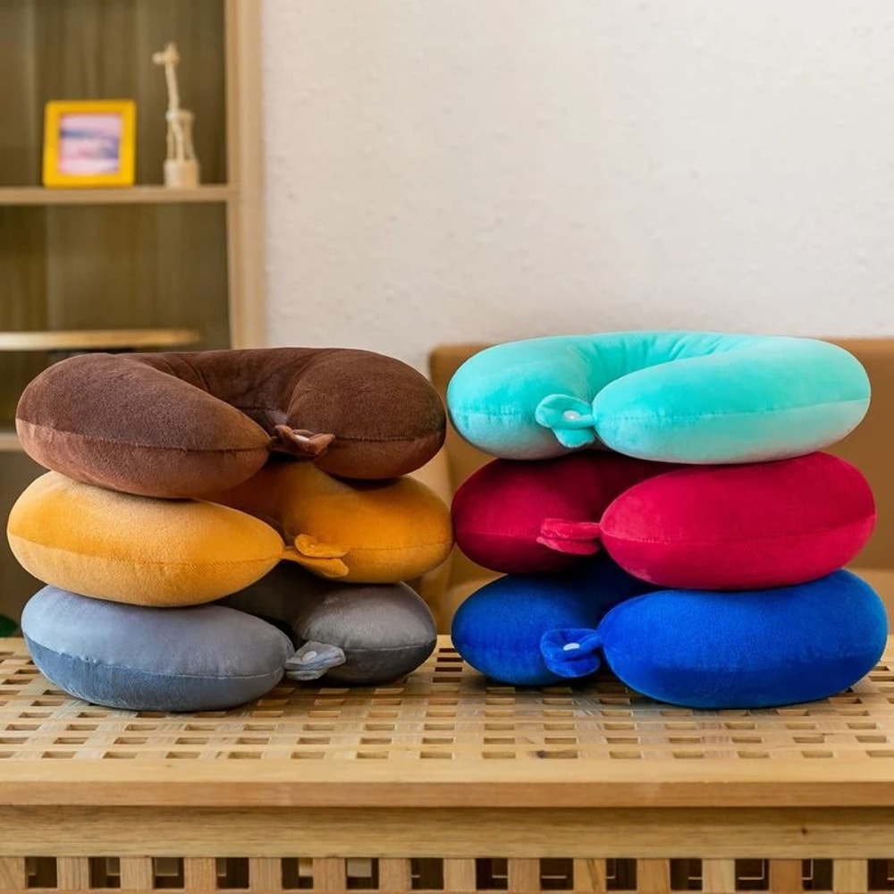 Portable U Shaped Cervical Neck Pillow Soft Travel And Car Neck Support Pillow 8