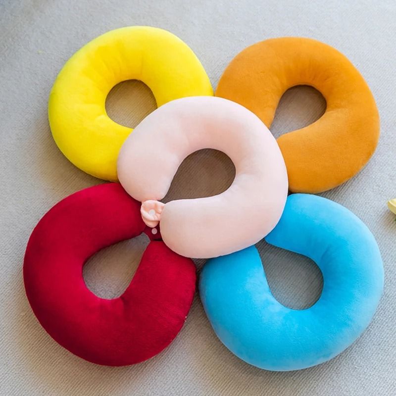 Portable U Shaped Cervical Neck Pillow Soft Travel And Car Neck Support Pillow 0