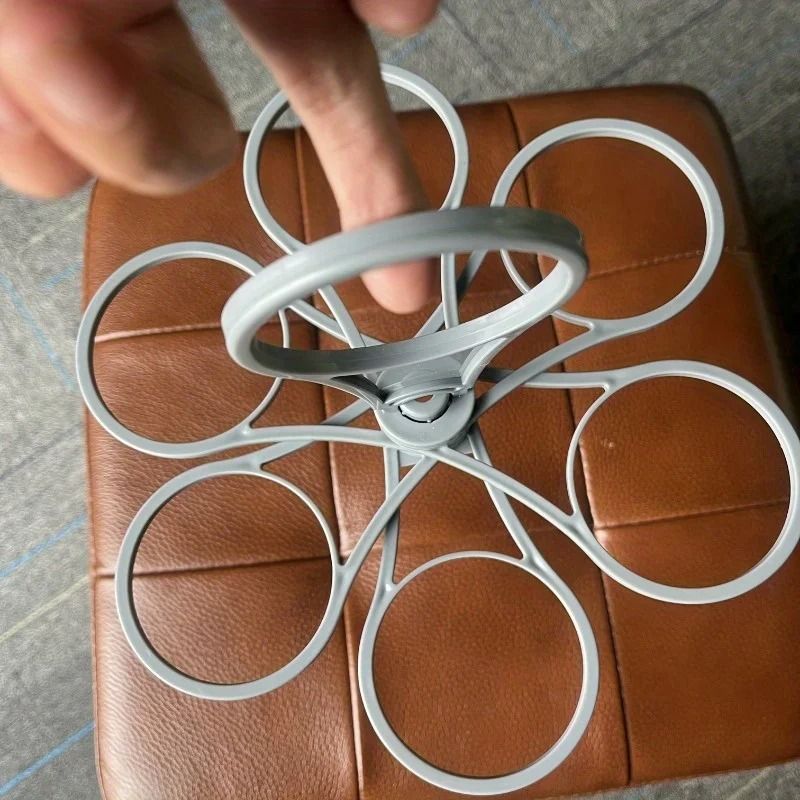 Folding Beverage Rack Portable Drink Holder With Easy Grip Handle For Parties And Outdoor Use 2