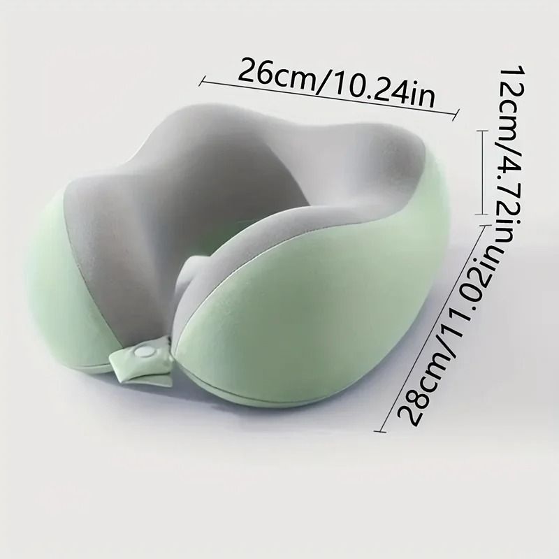 Ergonomic U Shaped Travel Neck Pillow With Memory Foam Comfort For Office And Travel 7