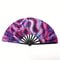 Fluorescent Folding Hand Fan Vibrant Glow Dance Fan For Parties And Performances 1