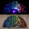 Fluorescent Folding Hand Fan Vibrant Glow Dance Fan For Parties And Performances 9