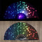 Fluorescent Folding Hand Fan Vibrant Glow Dance Fan For Parties And Performances 9