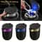 LED Car Ashtray With Lid Smokeless Stainless Steel Portable Auto Ash Tray 0