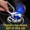 LED Car Ashtray With Lid Smokeless Stainless Steel Portable Auto Ash Tray 8