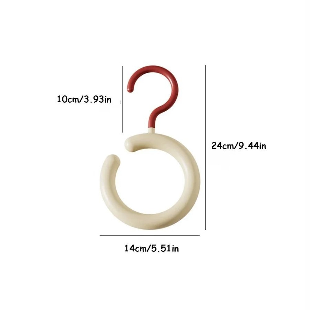 Rotating Scarf Hanger Multi Hook Hat And Bag Organizer Space Saving Closet Rack 9