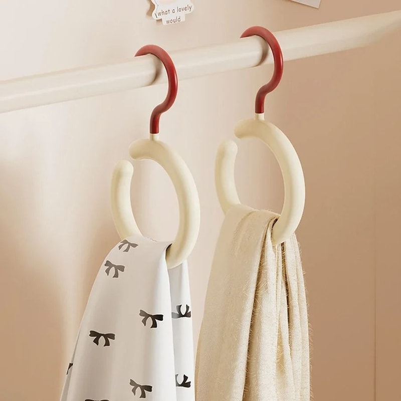 Rotating Scarf Hanger Multi Hook Hat And Bag Organizer Space Saving Closet Rack 10
