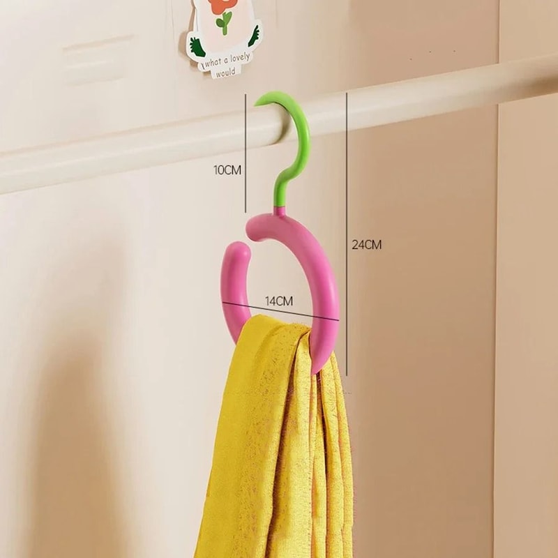 Rotating Scarf Hanger Multi Hook Hat And Bag Organizer Space Saving Closet Rack 3