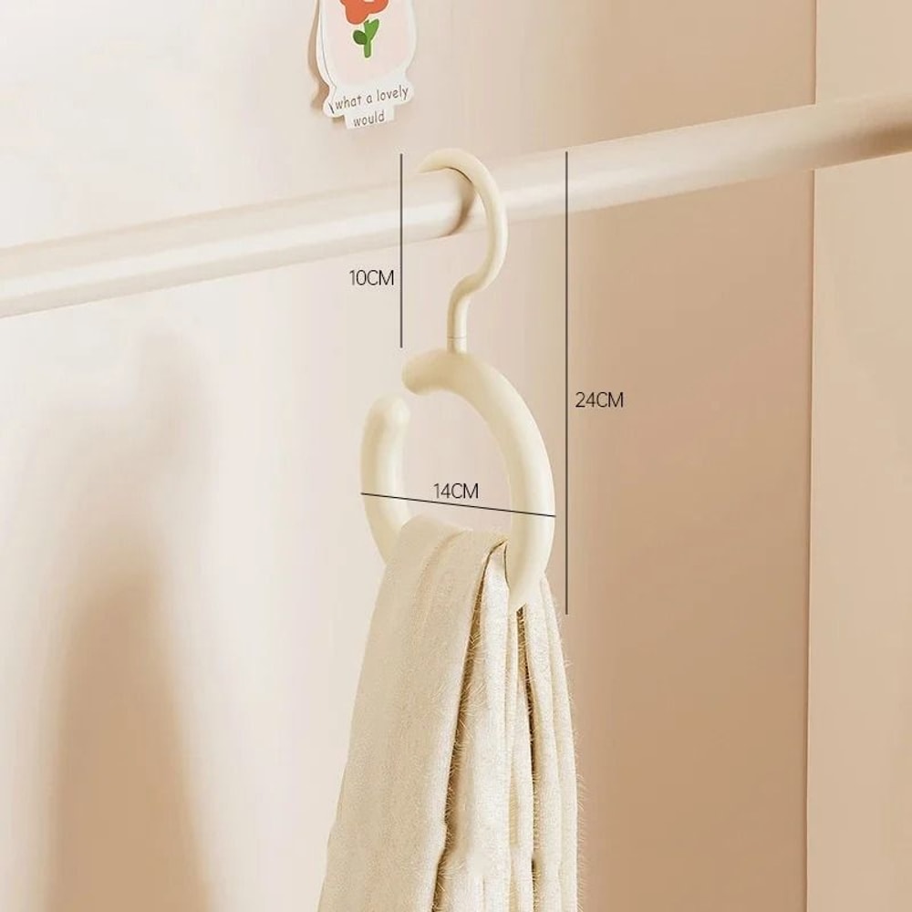 Rotating Scarf Hanger Multi Hook Hat And Bag Organizer Space Saving Closet Rack 1