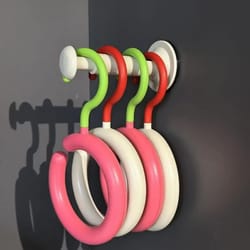 rotating scarf hanger multi hook hat and bag organizer space saving closet rack