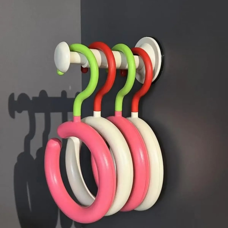 Rotating Scarf Hanger Multi Hook Hat And Bag Organizer Space Saving Closet Rack 0