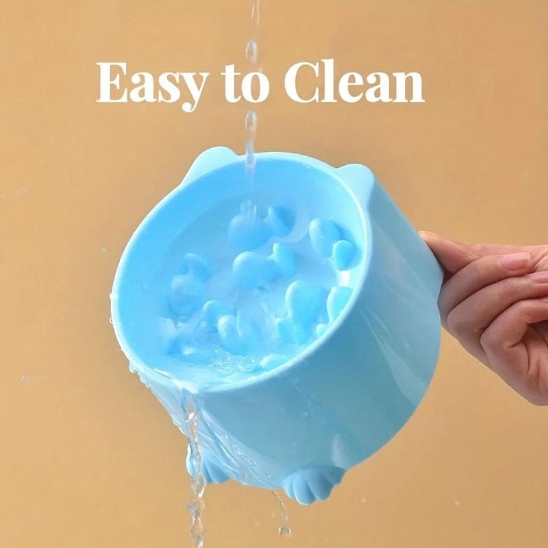 Slow Feeder Cat Bowl Anti Choking Pet Feeding Bowl With Neck Protection Design 4